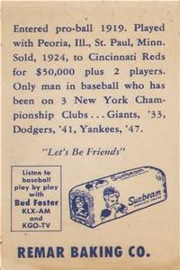 Card back