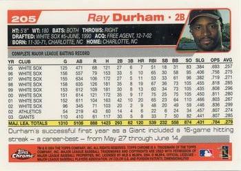 2004 Topps Chrome Baseball Wählen Sie Ihre Karte - Bild 166 von 188