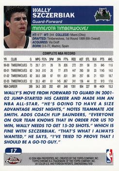 2003-04 Topps Chrome Basketball Pick Your Card - Picture 32 of 286