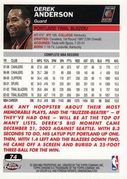 2003-04 Topps Chrome Basketball Pick Your Card - Picture 142 of 286