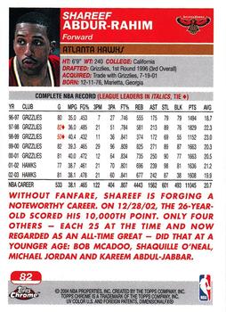 2003-04 Topps Chrome Basketball Pick Your Card - Picture 158 of 286