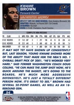 2003-04 Topps Chrome Basketball Pick Your Card - Picture 182 of 286
