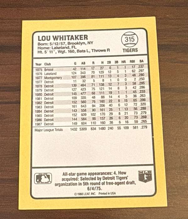 Card back