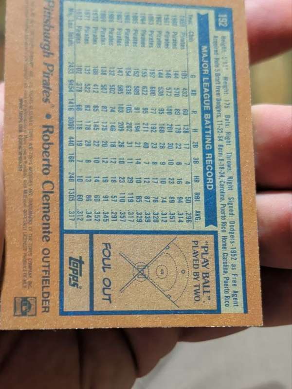 Card back