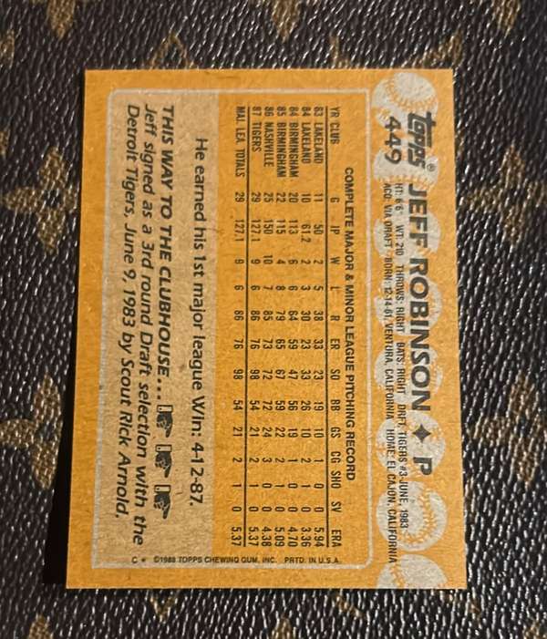 Card back
