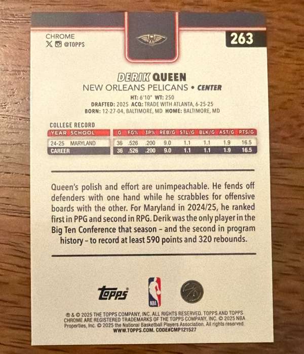 Card back