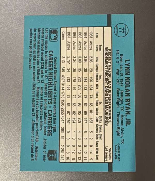 Card back