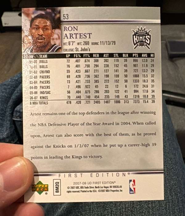 Card back