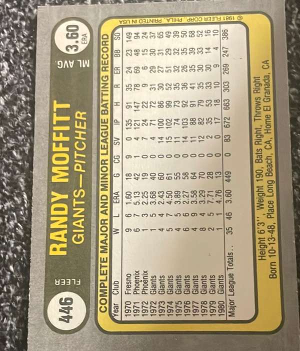 Card back