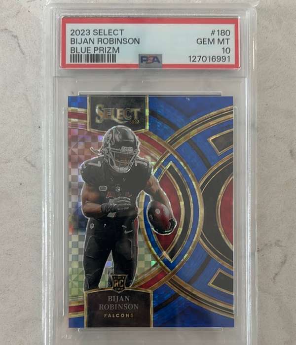 #180 2023 Select Bijan Robinson Blue Disco