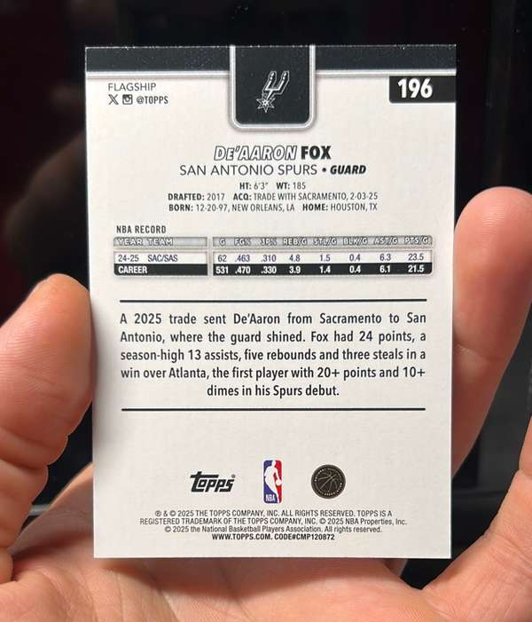 Card back