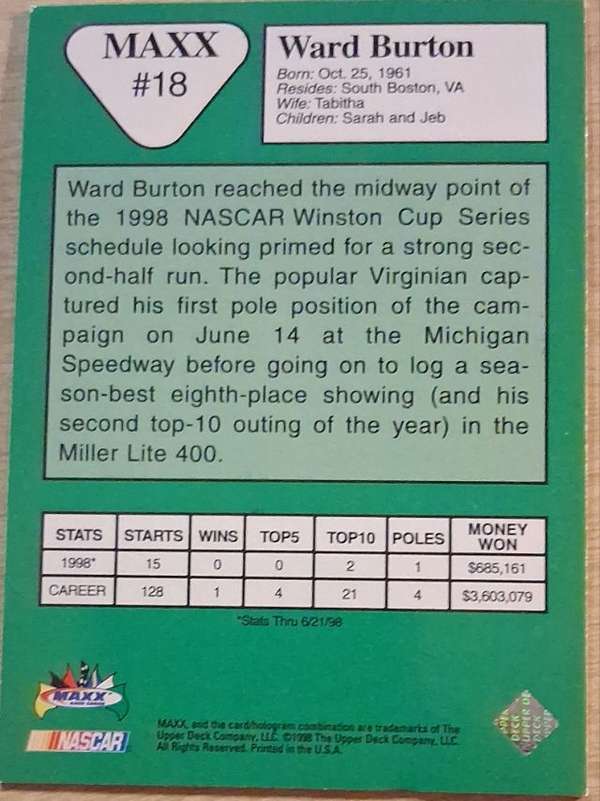 Card back