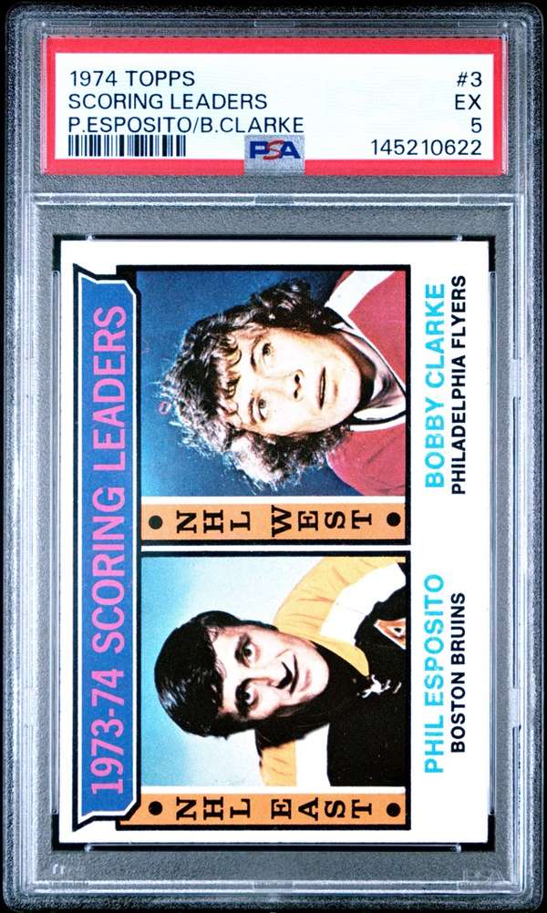 #3 1973-74 Scoring Leaders (Phil Esposito / Bobby Clarke)