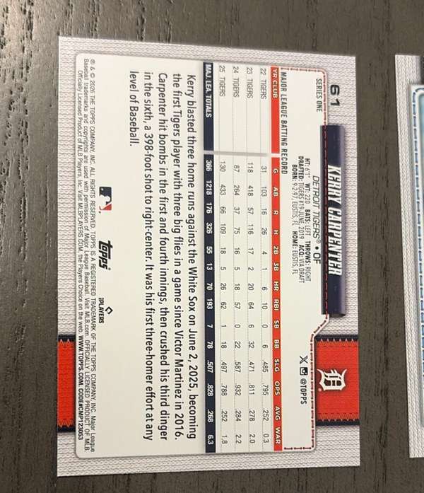 Card back
