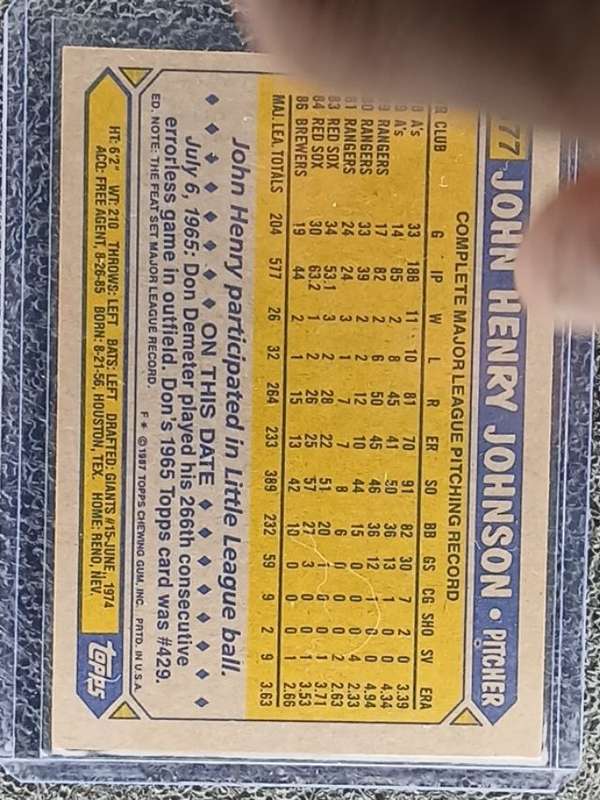 Card back