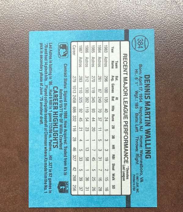 Card back