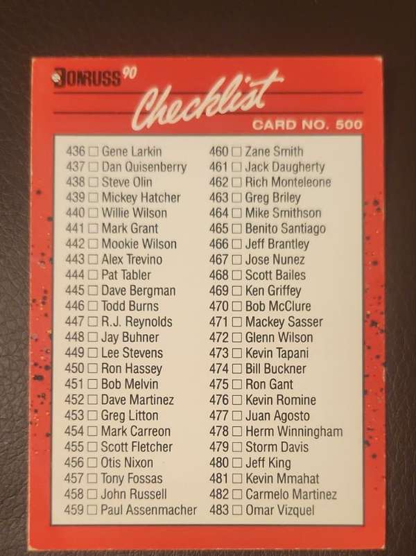 Checklist 436-537