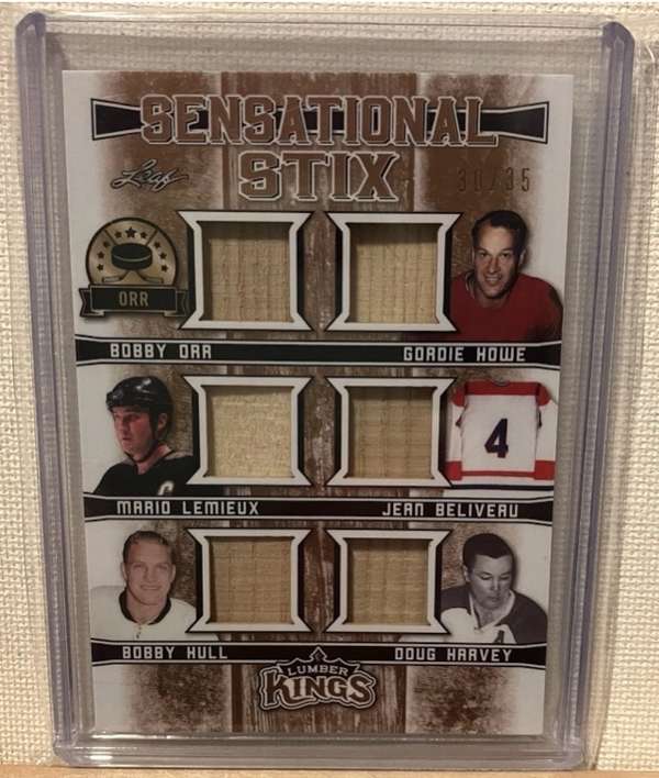 #ss01 Bobby Orr, Gordie Howe, Mario Lemieux, Jean Beliveau, Bobby Hull, Doug Harvey