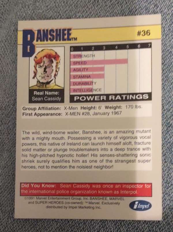 Card back