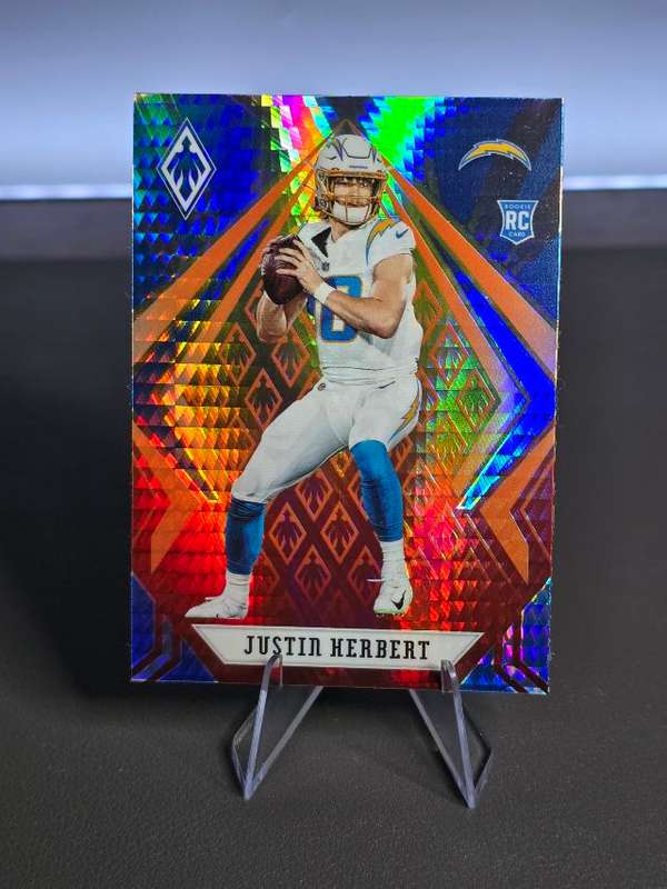 2020 Panini Phoenix - Rookies Justin Herbert #103 Fire Burst (RC)