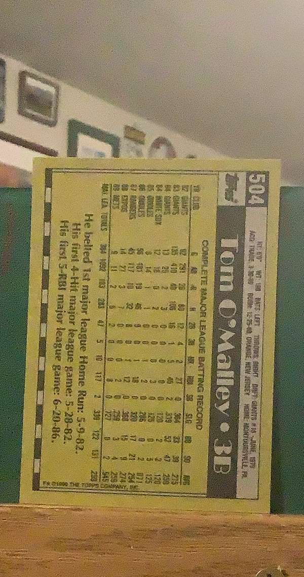 Card back