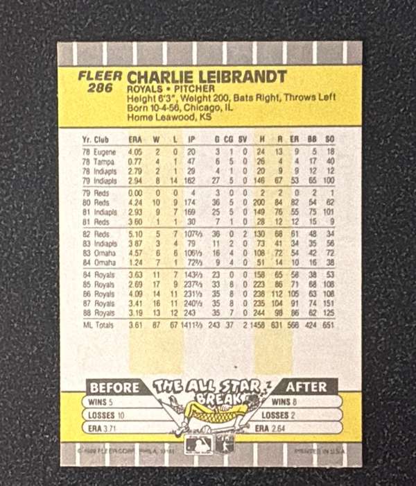 Card back