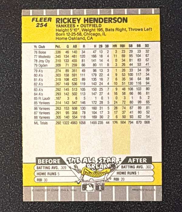 Card back