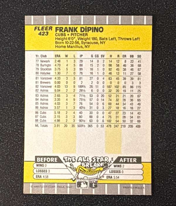Card back