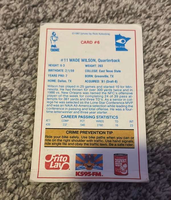 Card back