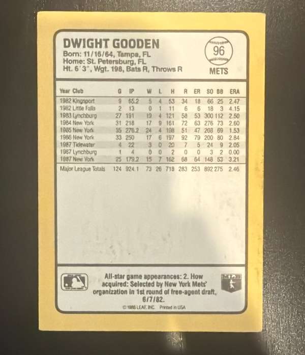 Card back