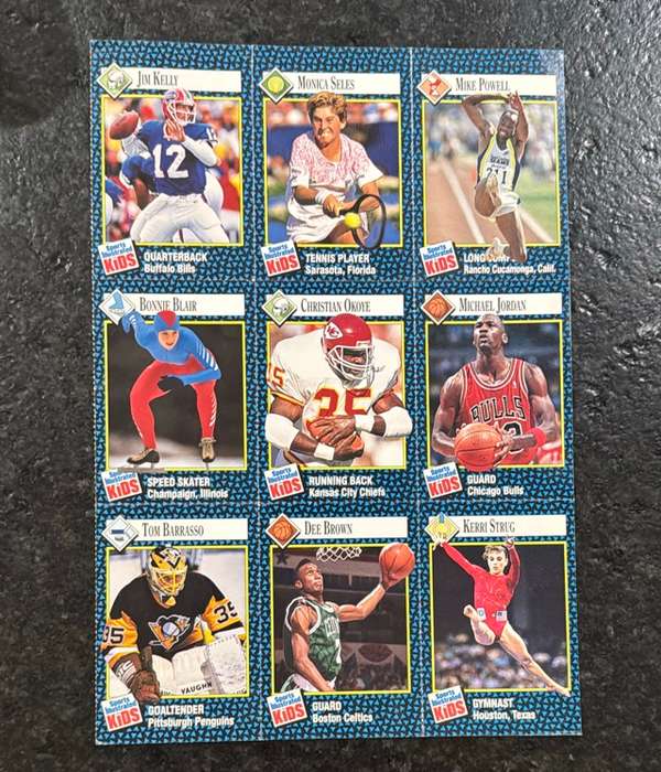 #1-9 Mike Powell / Monica Seles / Jim Kelly / Michael Jordan / Christian Okoye / Bonnie Blair / Kerri Strug / Dee Brown / Tom Barrasso 
