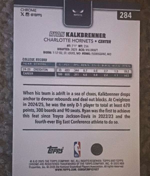 Card back