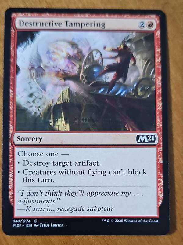 Destructive Tampering