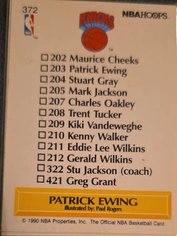 Card back