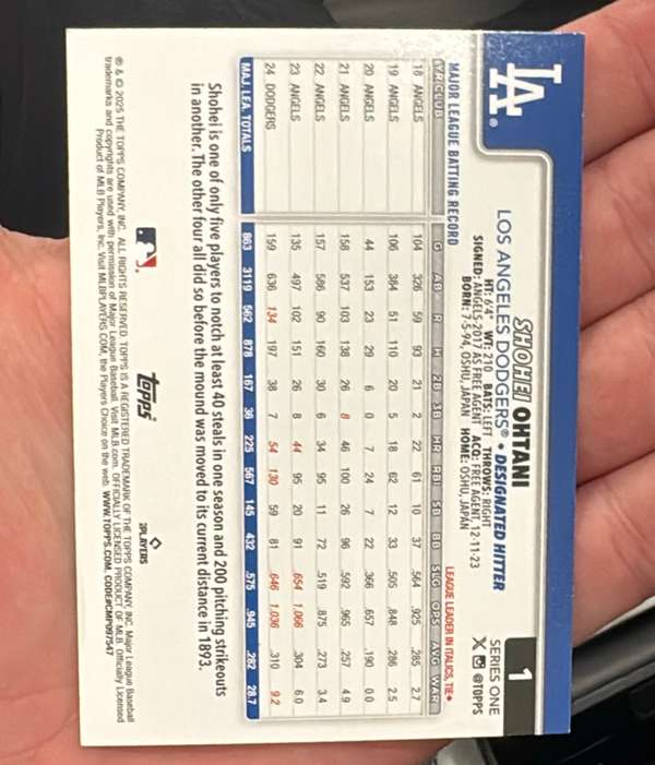 Card back
