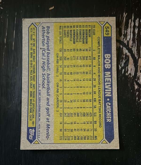 Card back