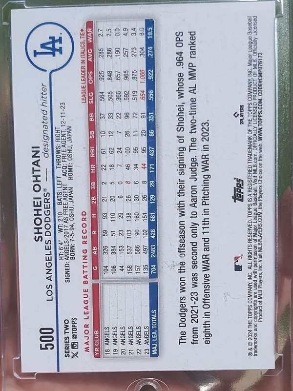 Card back