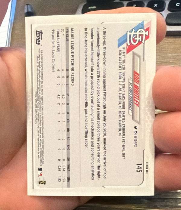 Card back