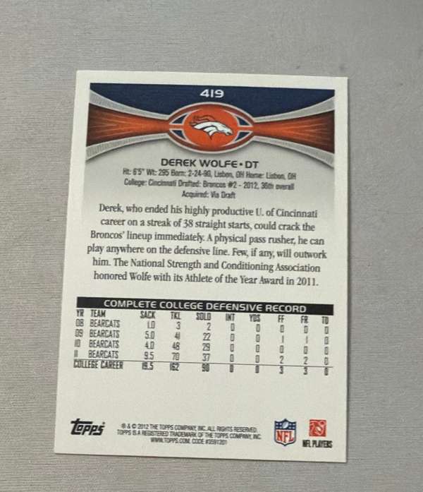 Card back