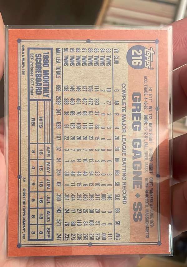 Card back