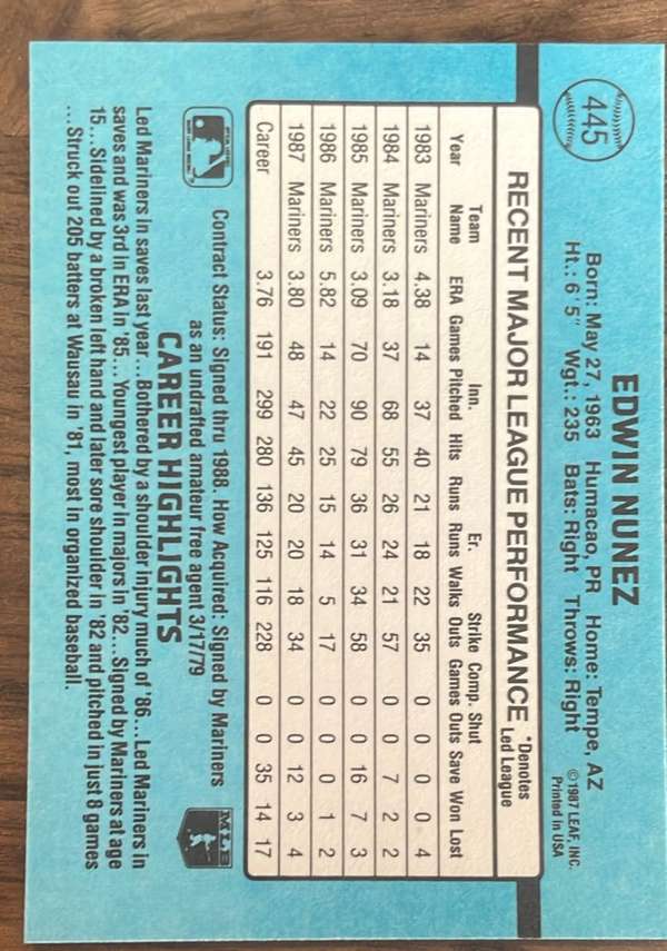 Card back