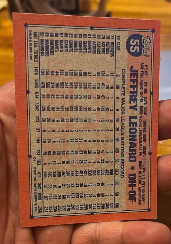 Card back