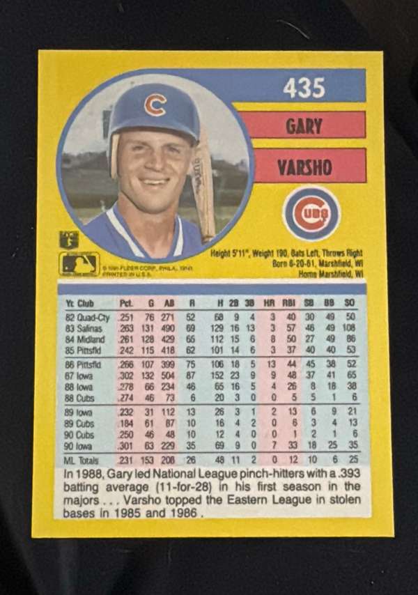 Card back