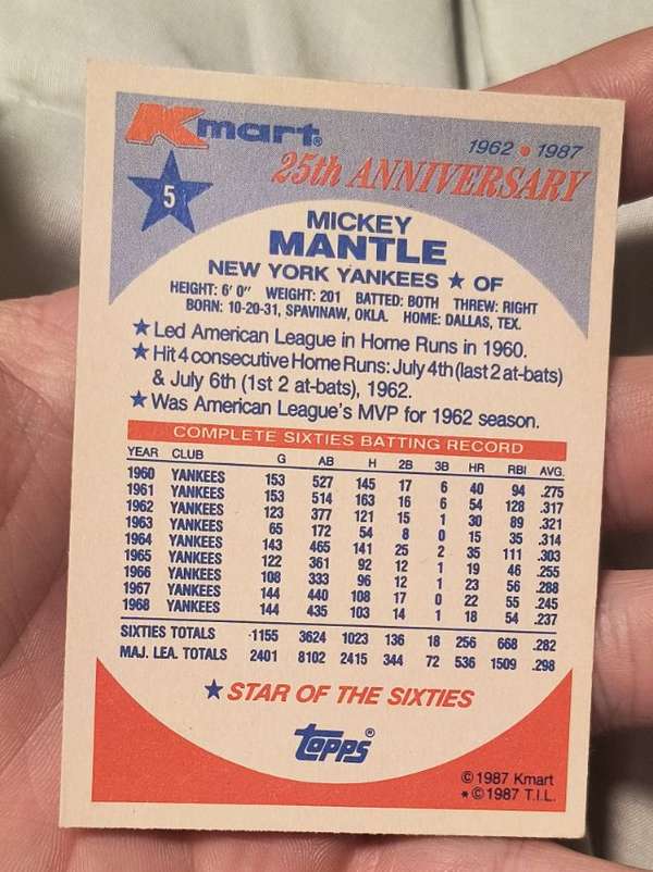 Card back