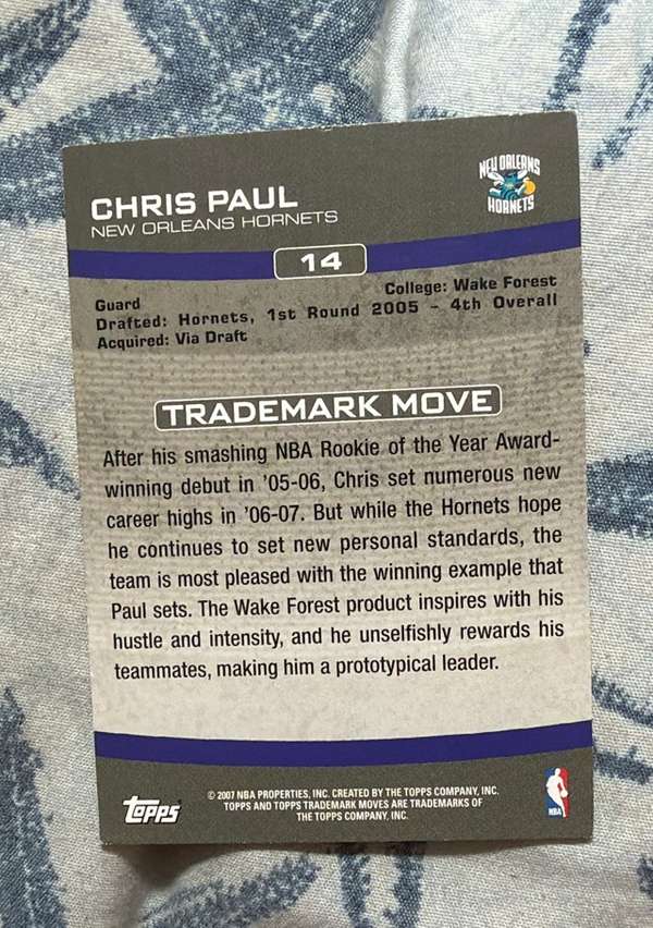 Card back