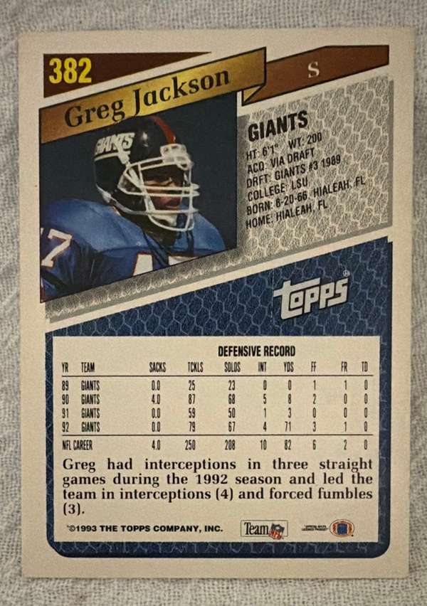 Card back