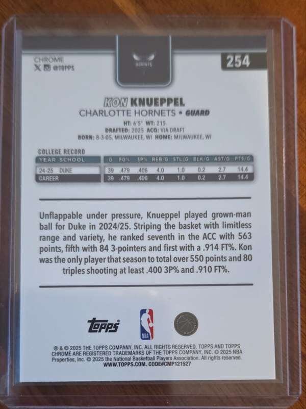 Card back