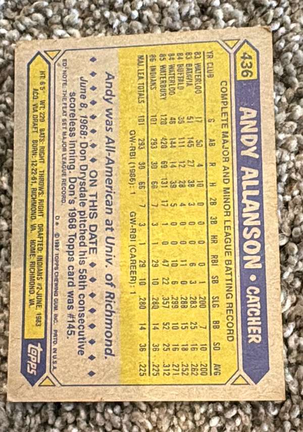 Card back