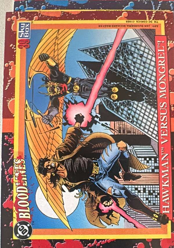 Hawkman versus Mongrel! 