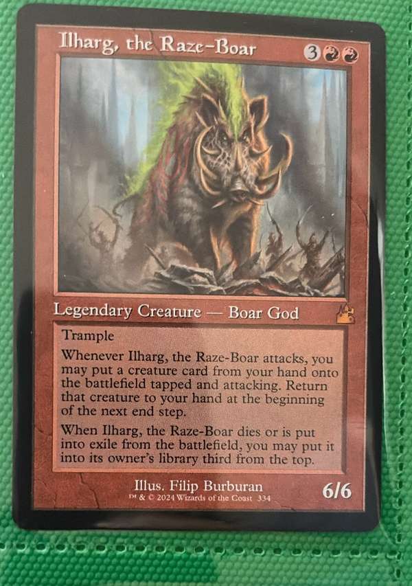 Ilharg, the Raze-Boar (Retro Frame) (Serial Numbered)